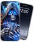 KUJKBFWJ for iPhone SE 3rd Gen 2022/iPhone 7/iPhone 8 Clear Case, Not Yellowing Clear Soft Shockproof Slim Case, 4 Airbag Corners Protective Phone Case for iPhone, A Grim Reaper