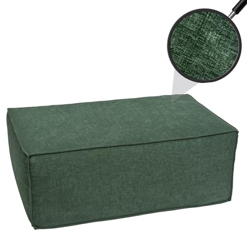 Mendler Ottomane/Zubehör für Sofa HWC-O54, Hocker Fußablage Recamiere Chaiselongue, Stoff/Textil 300g/m² 38x97x70cm - grün