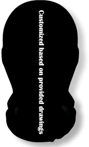Personalisiertes Gesichtsmaske mit Deine Bild, Realistische 3D-Druck Vollgesichtsmasken in coolen Atmungsaktiv Leicht Lustige Maske Schwarz Masken für Cosplay, Partys, Halloween, Karnveal & Events