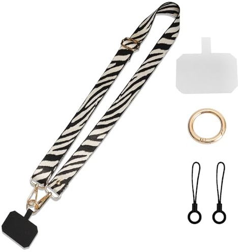 PHULWEL Chaîne universelle anti-carnet pour téléphone portable, bandoulière réglable pour smartphone, lanyard pour téléphone portable à suspendre pour hommes et femmes, cordon pour téléphone portable