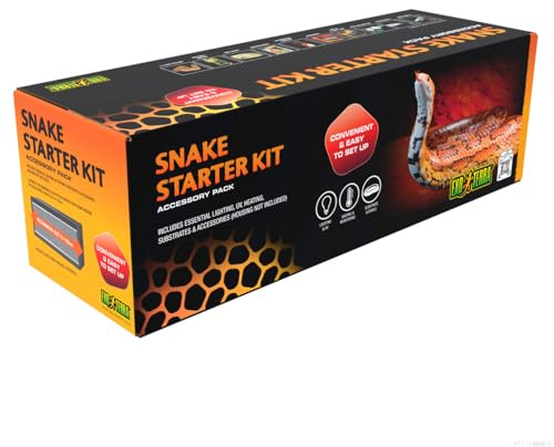 Exo Terra Snake Vivarium Accessory Kit – Habitat Supplies for Small Pet Snakes