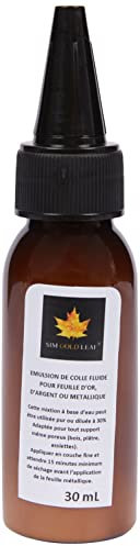 Emulsione di colla Fluido, 30 ml,missione ad acqua per foglio di oro, di argento, metallico
