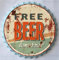 Blechschild Free Beer