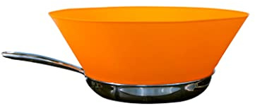 Frywall 8 (Small Pans) - Orange - Splatter Screen Alternative, As Seen on Shark Tank