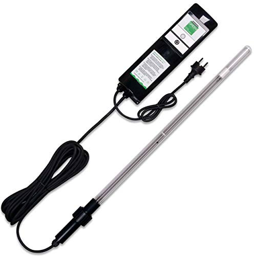 Wagner Green 80 Watt UVC Amalgam Tauchstrahler 3-tgl. Bausatz mit Betriebsstundenzähler, UVC Teichklärer Lampe für den Gartenteich Koiteich Filter zur Entkeimung und Algenvernichter