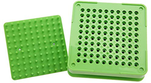 Acrylic Capsule Filler with FDA Approval, 100 Holes Empty Capsule Filling Manual Machine Powder Spreader Plates Capsules Filling Tool (00#)