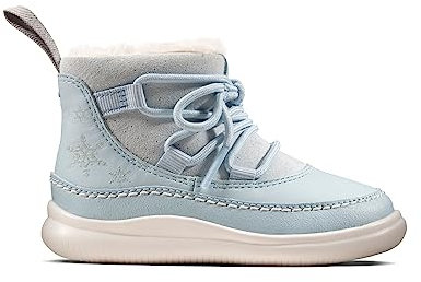 Clarks Disney Frozen - Stivaletti da bambina, motivo: Cloud Throne, Blu, 6.5 UK Child