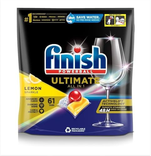 Finish Dishwasher Cleaner| Scent : LEMON | Size: Pack fo 2, 250ml each |Deep Cleans Dishwasher