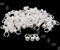 Create idea 100pcs 11mm Tattoo Tinte Ringe Kleber Pigmentringe Microblading Middle Size Plastik Permanent Makeup Ink Ring Leimhalter Tintenbecher Tattoo Zubehör