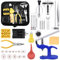 STARTOGOO Kit di Riparazione Orologi Strumenti di Ricambio Batteria per Orologio Strumenti orologeria Set di Strumenti di Orologi Cacciavite Apri Cassa Regolabile Per La Maggior Parte Orologi,