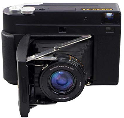 Mint Instantkon RF70 Large Format Rangefinder Instant Camera with Real Image View Finder, Manual & Auto Mode Control, Black