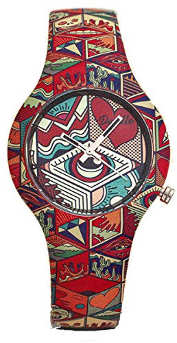 Doodle Watch Damenuhr Graphics Mood Patchwork 35 MM DO35016