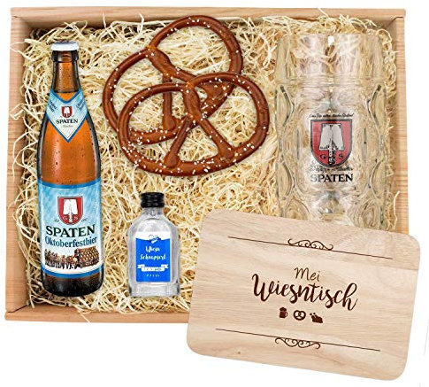 Bavariashop Oktoberfest-Box Spaten Bräu, Zünftige Geschenkidee aus Bayern