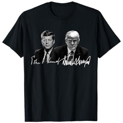 Trump Kennedy Donald Trump US Präsidenten Unterschrift T-Shirt