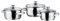 Saucepan Set Saucepan Set Stainless Steel Vinod Stainless Steel Bremen Saucepot with Glass Lid - 3 Pieces((1 LTR, 1.5 LTR and 2 LTR)