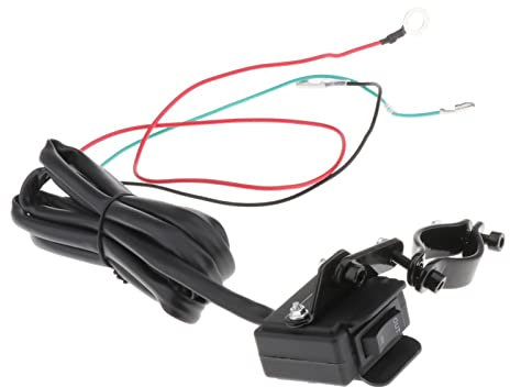 Gazechimp ATV UTV Treuil Rocker Guidon Thumbswitch Remplace adapte pour Tous Les Treuils Étanche Aux Intempéries