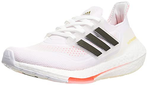 adidas Damen Ultraboost 21 W Laufschuhe, Mehrfarbig Ftwbla Negbás Rojsol, 37 1/3 EU