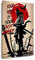 Motivierende Wandkunst-Poster Your Mind Is Your Best Weapon, inspirierende Zitate, Wanddekoration, moderner japanischer Samurai-Wandkunstdruck, Giclée-Leinwandbild, gerahmt, 30 x 45 cm