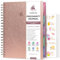 Clever Fox Schwangerschaftstagebuch & Erinnerungsbuch – Schwangerschaftsplaner & Notizbuch für werdende Mütter – Baby-Andenken, Geschenk für Mütter zum ersten Mal (Roségold)