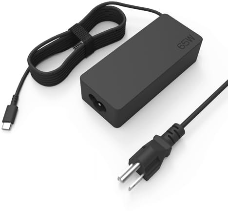 USB Type C 65W 60W Laptop Charger for Dell Latitude 7410 7420 5330 5420 5520 7440 5530 7430 5540 5440 3540 Dell Chromebook 3100 3110 2 in 1 for Inspiron 14 7420 16 2-in-1 Power Adapter Cord