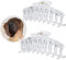 Marrie Grandi fermagli per capelli per capelli spessi Morsetto per capelli Jumbo antiscivolo Forti ganasce a tenuta grande Accessori per acconciature per donne Ragazze Taglia 4,3 pollici (Trasparente)