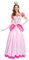 IMEKIS Costume de pêche pour femme - Déguisement d'Halloween - Jupe longue en tulle avec gants - Tenue de conte de fées pour Noël, carnaval, fête