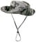 Damen Herren Outdoor Sonnenschutz Bucket Hut Fischerhut Baumwolle Two Way to Wear für Kopfumfang 55-62 cm Hellgrau Camouflage