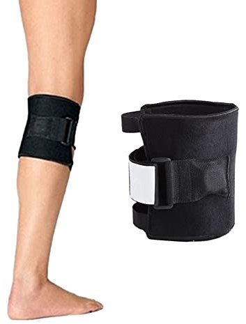 Roadoor Guénea de Rodilla magnética, Terapia magnética La Piedra Alivia la tensión de la tensión del nervio ciático de la Rodilla ciática para el Dolor de Espalda para una Seguridad Saludable Negro