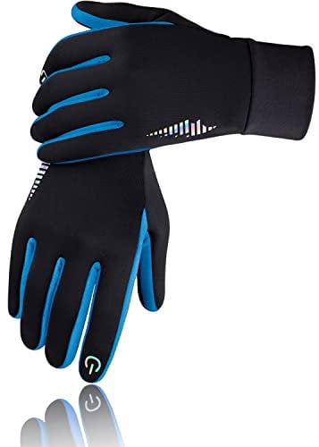 SIMARI Kinder Handschuhe Thermo Winterhandschuhe Fahrradhandschuhe Laufhandschuhe Anti-Rutsch Touch Screen Skifahren Outdoor Sport für mädchen Jungen 2-11 Jahre SMRG106 (Blau S)