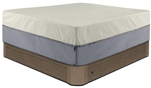 STEECA Wasserdichte Whirlpool-Abdeckung, quadratisch, Spa-Hartschalen-Schutz, 248 x 248 x 50 cm