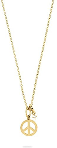 Guido Maria Kretschmer Damen-Kette 925er Silber 1 Diamant One Size, Gelbgold 32021890