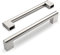 Amerdeco 10 Pièces de Meuble Cuisine Acier Inoxydable Nickel Brossé Entraxe 160mm pour Porte d'armoire Poignées de Porte de Cuisine UK0038