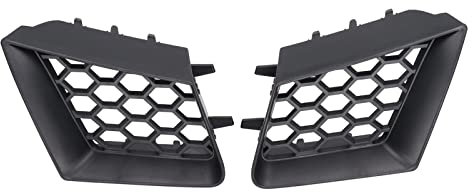 2 Piezas Parachoques Delantero, Parrilla Superior Izquierda Derecha Reemplazo Negro Brillante Para Seat Ibiza Cordoba 6L 2002‑2009