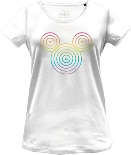 Disney Damen Wodmickts231 T-Shirt, weiß, Large