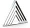 Equilateral Triangle Cookie Cutter Set Large - 5 Inch, 4 Inch, 3 Inch, 2 Inch - Geometric Frame Plaque Cookie Cutters Shapes Molds - Stainless Steel