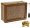 Spardose Holz, 20*14.5*6.5 cm Geldsparbox Holz Cash Box Wood Wiederverwendbare Sparbox mit Zahlen Ankreuzen Cash Saving Box Geld Sparen Box, Geldbox zum Sparen für Hilft Gewohnheit zum Sparen (3000€)