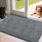 Mibao Door Mat Indoor, 43 x 75 cm, Dirt Trapper Entrance Doormat, Non-Slip Low Profile Mat, Dog Door Mat, Super Absorbent Welcome Mat for Front Door, Back Door, Shoe Scraper, Grey