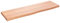 vidaXL Comptoir de Salle de Bain, Dessus d'Armoire avec Bord Vivant, Plan de Travail de Toilette, Marron Clair 100x30x(2-4) cm Bois Traité