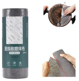 Chiffon de Cuisine Durable, Rouleau de Chiffon de Nettoyage en Microfibre, Chiffon de Cuisine Durable en Rouleau, torchon résistant à l’Usure (1 Roll)