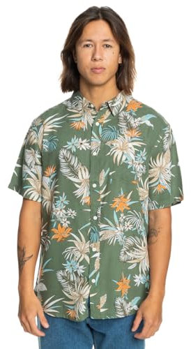 Quiksilver Lemnas - Short Sleeve Shirt for Men - Kurzärmliges Hemd - Männer - Grün.
