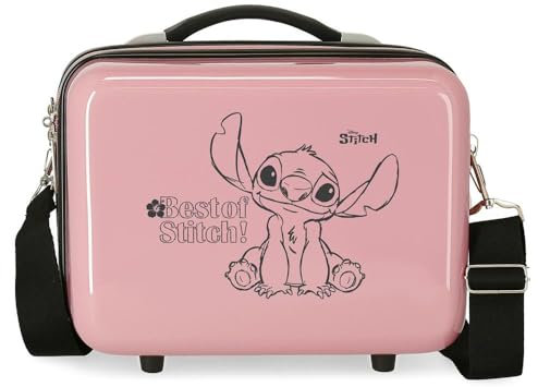 Disney Best of Stitch Nececer Adaptable Rose 29 x 21 x 15 cm Rigide ABS 9,14 L 0,8 kg, Rose, Talla única, Nececer Adaptable