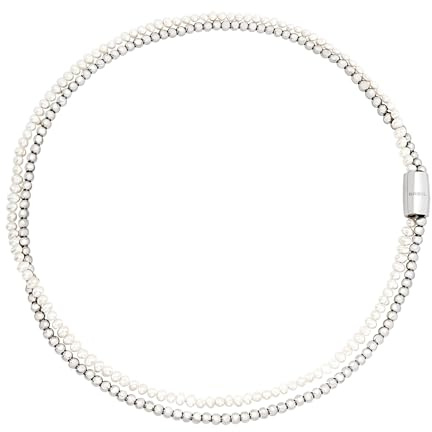 Breil Sammlung MAGNETICA SYSTEM, Halskette Damen aus STAHL, NATURPERLEN | Sammlung MAGNETICA SYSTEM, Halskette, Maße 46,5 cm, Schmuck als Geschenkidee Damen