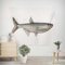 EHOMERY Wandbehang Quer Wanddekoration Home Fisch Wandteppich Indie Aesthetic Wanddecke Tumblr Wohnzimmer Schlafzimmer Wandbehang Dekoration 150x130cm