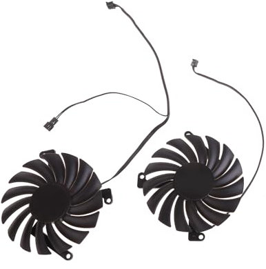 Domasvmd Ventola di Raffreddamento Scheda Video Ricambio Per INNO3D GeForce RTX3070 LHR 8GB TWINX2 BlackGold Extreme Scheda Grafica Sostituzione Ventola Per Scheda Grafica