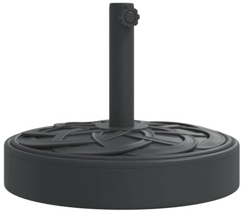 vidaXL Base de sombrilla semicircular para Palos de Ø38/ 48 mm 25 kg, Base de Paraguas, Soporte de Parasol, Soporte de sombrilla de jardín