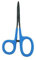 Kingfisher Fly Fishing Soft Grip Scissor Clamp (Blue - Straight, 6 inch)