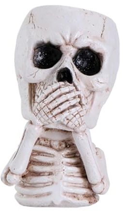 Uozonit Cache-pot en forme de tête de mort pour plantes d'intérieur - Pot de fleurs en résine - Pot pour plantes succulentes - Pot gothique en résine - Pot pour plantes succulentes - Cache-pot