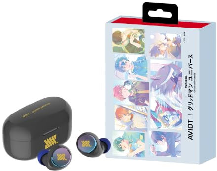 AVIOT GRIDMAN UNIVERSE Wireless Earbuds TE-V1R-GMT,Officially Licensed(Exclusive Edition) Sepcial Package,Desgin,Japanese Sepcial Voice,Noise Cancelling Earbuds