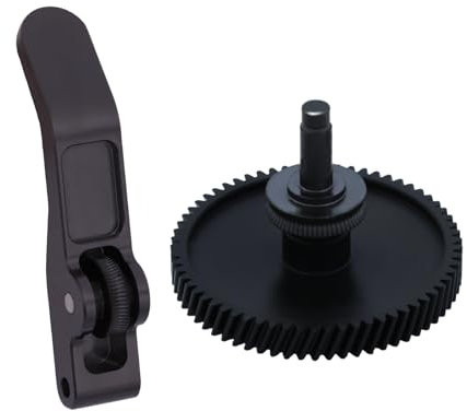 Hardened Steel Extruder Gear Kit for A1 Series, 3D Printer DLC Nano Coating Hardened Steel Extruder Dual Gear Aluminum Handle and POM Gear Kit for Bambu Lab A1, A1 Mini