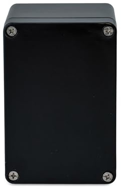 BOXEXPERT Industriegehäuse GFK Polyester GRP IP66 110x75x75mm Serie Elbe wasserdicht Leergehäuse Installationsgehäuse Anschlussgehäuse schwarz